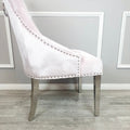 Duke Dining Chair Pink Velvet - The Outlet Home