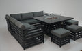 Envoy Aluminium Corner Sofa with Firepit Dining Table - Pre - order due April 2026 - The Outlet Home