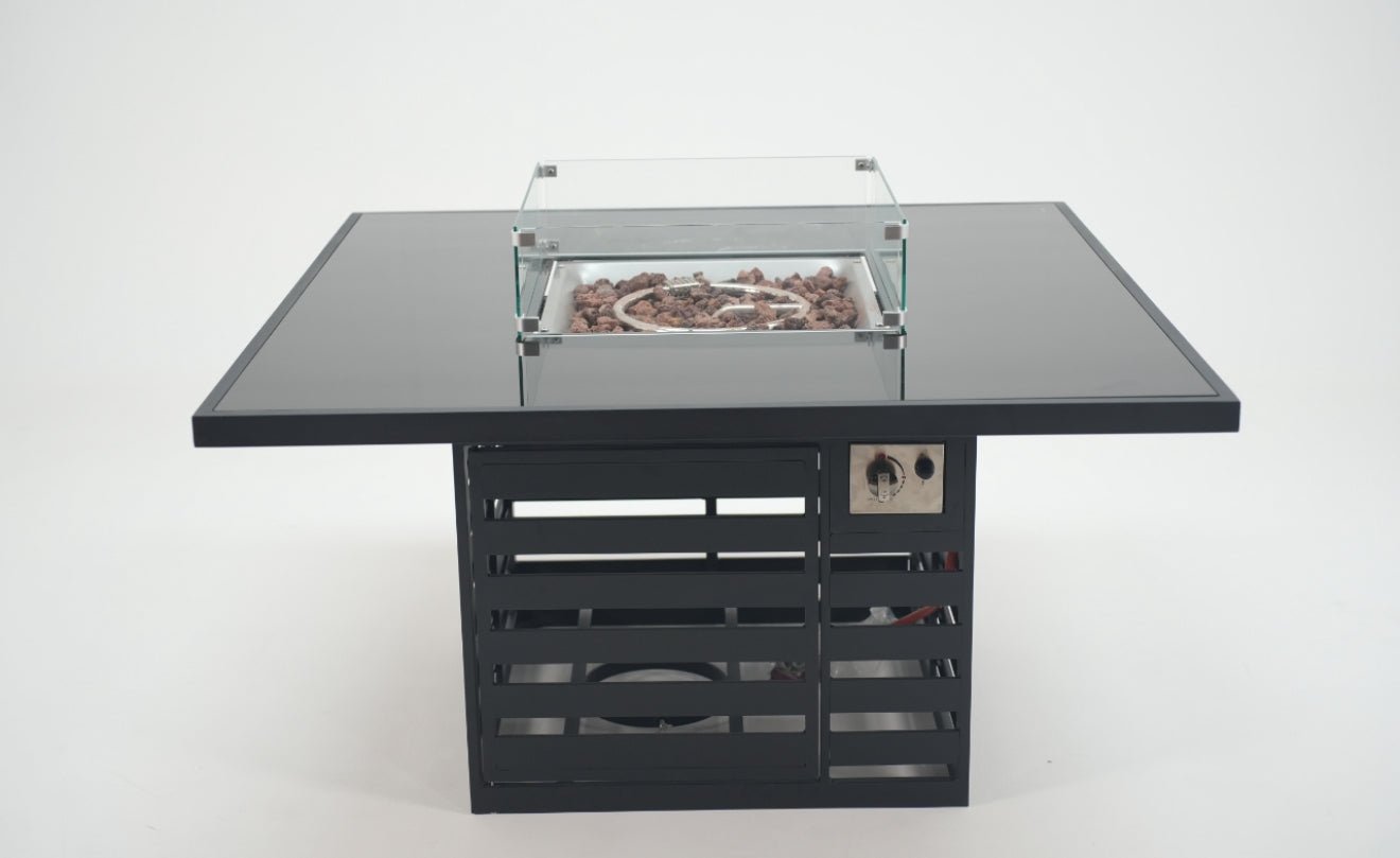 Envoy Aluminium Corner Sofa with Firepit Dining Table - Pre - order due April 2026 - The Outlet Home