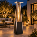 Etna Black Edition Pyramid Patio Heater 13Kw - Includes Free Cover - The Outlet Home