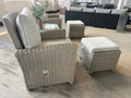 Ex Display Bali Luxury Recliners Garden Furniture Set - The Outlet Home