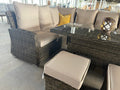 Ex Display Monte Carlo Corner Sofa Set with Rise & Fall Dining Table - The Outlet Home
