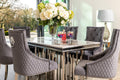 Fleur 1.8 Dining Table Table with 4 or 6 Bentley Dining Chairs - The Outlet Home