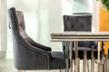 Fleur 1.8 Dining Table Table with 4 or 6 Jessica Grey Dining Chairs - The Outlet Home