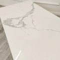 Geo Gold Coffee Table with Polar White Sintered Top - The Outlet Home