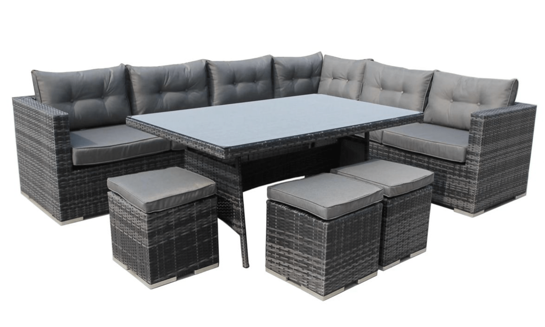 Hampton Corner Sofa with Dining Table - The Outlet Home