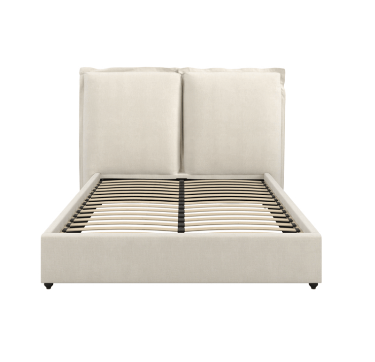 Harly Luxury Bed Beige - The Outlet Home