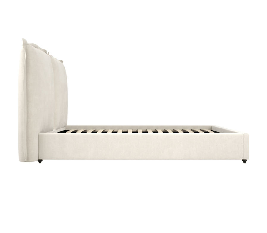 Harly Luxury Bed Beige - The Outlet Home