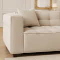 Harper Sofa Range in Putty Boucle Fabric - The Outlet Home