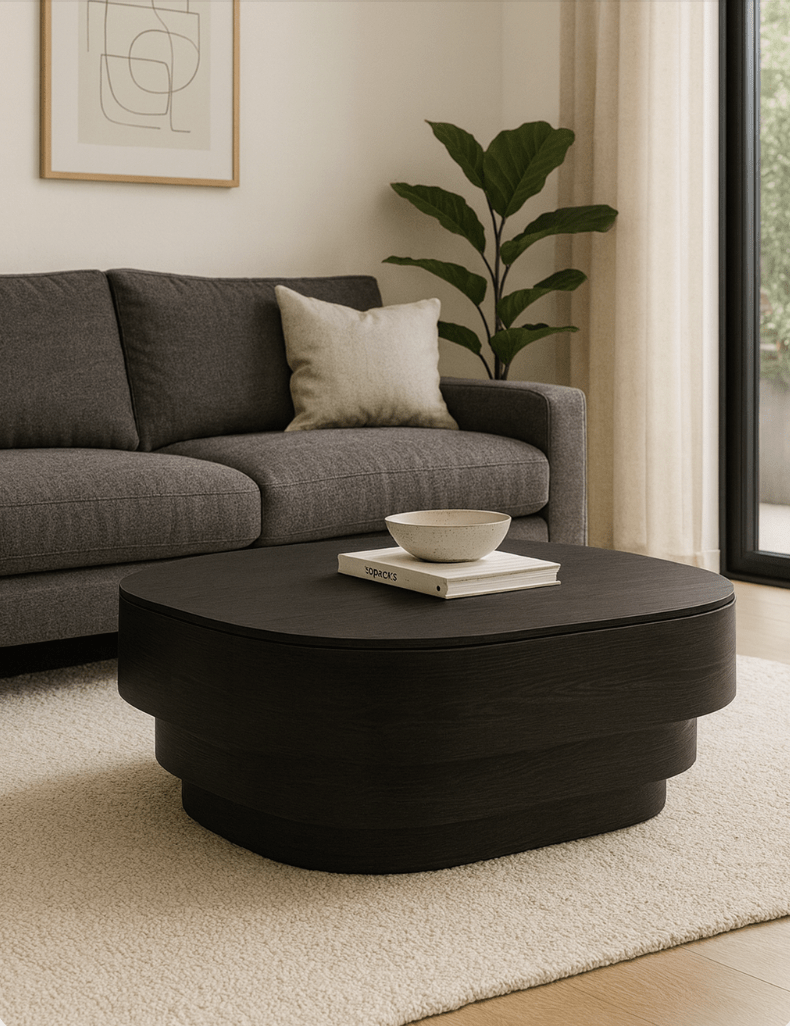 he Revla Black Coffee Table - The Outlet Home