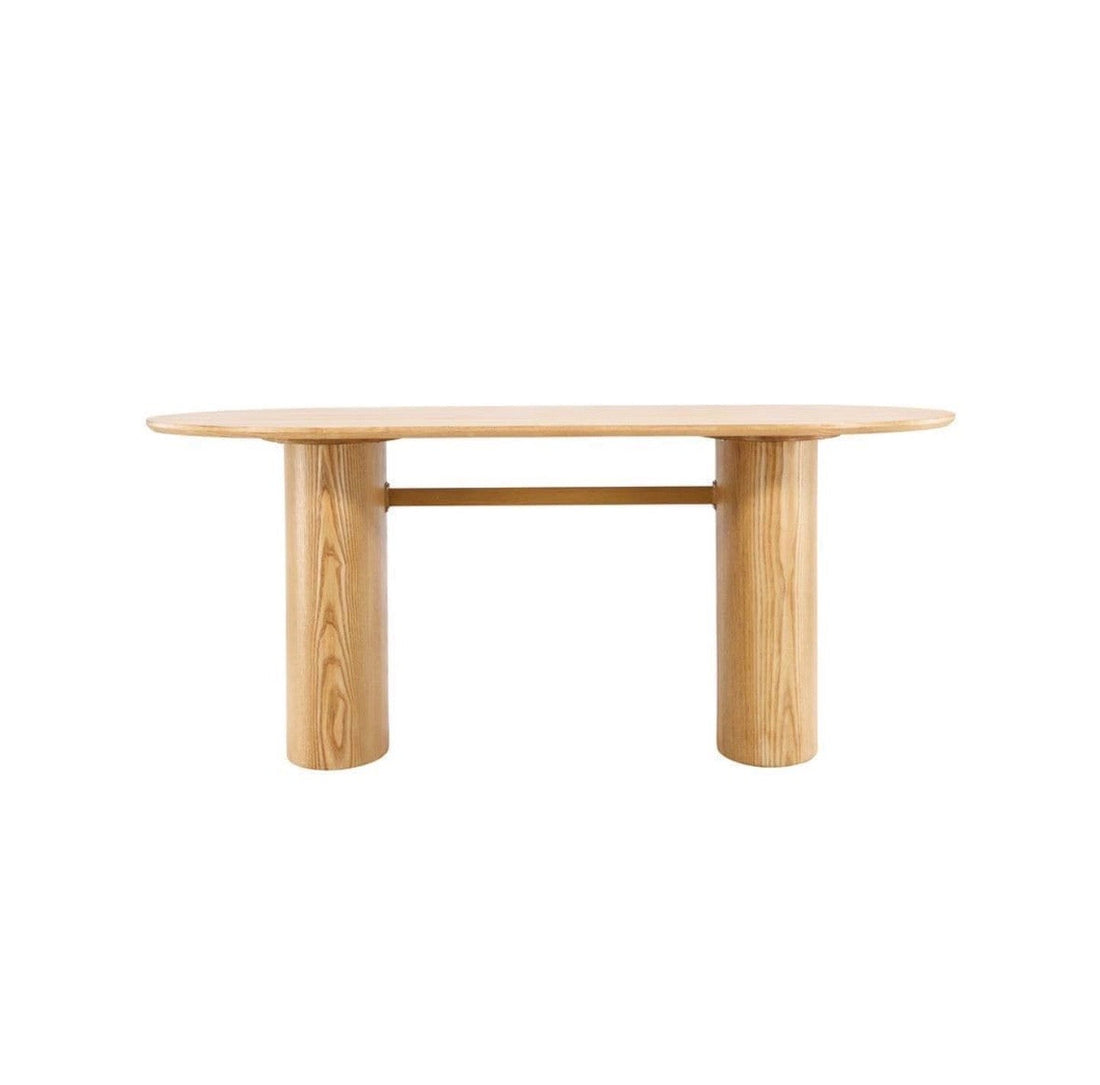 Isolde Oval Dining Table 180x75cm - The Outlet Home