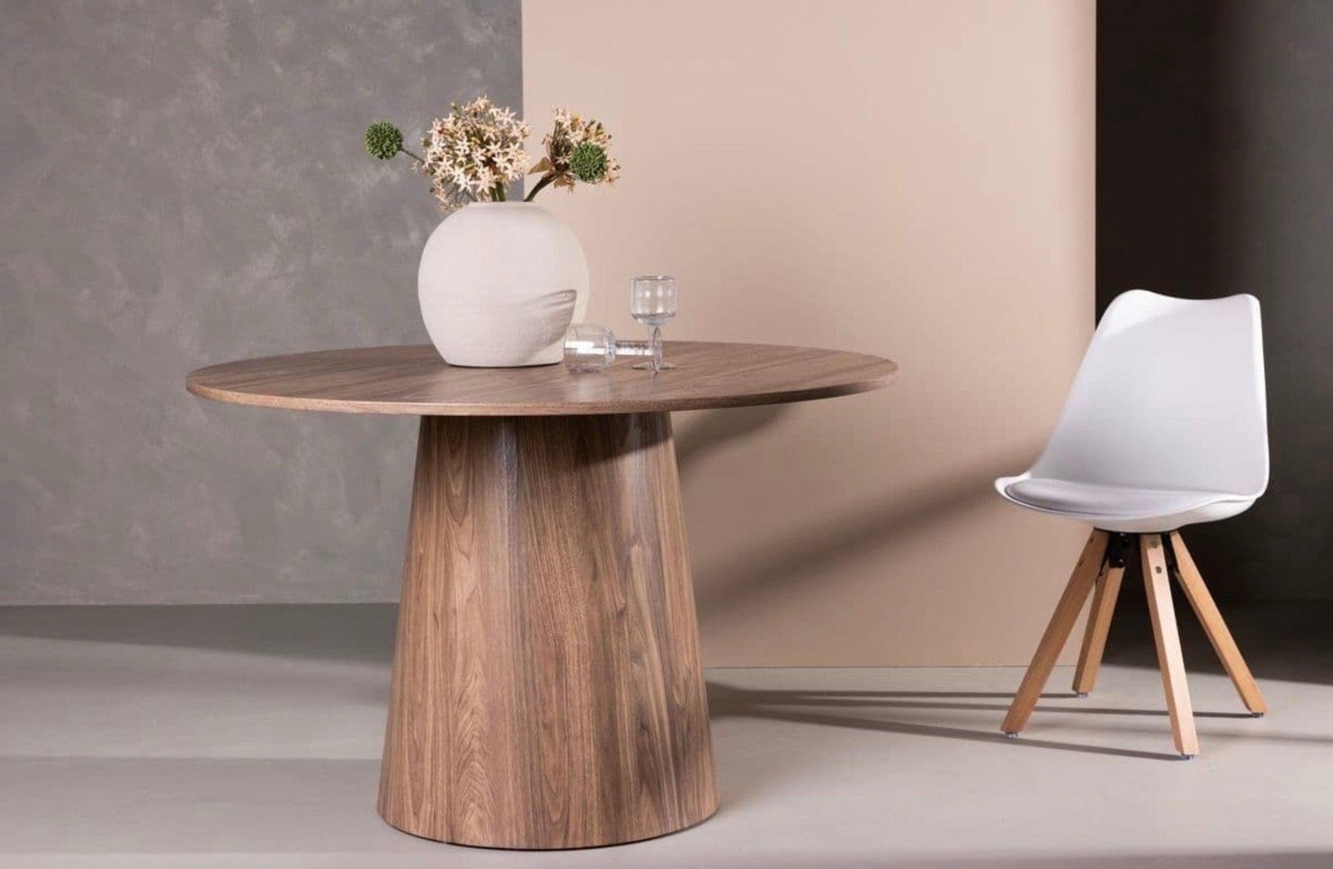 Lanzo Round Dining Table 120cm - The Outlet Home