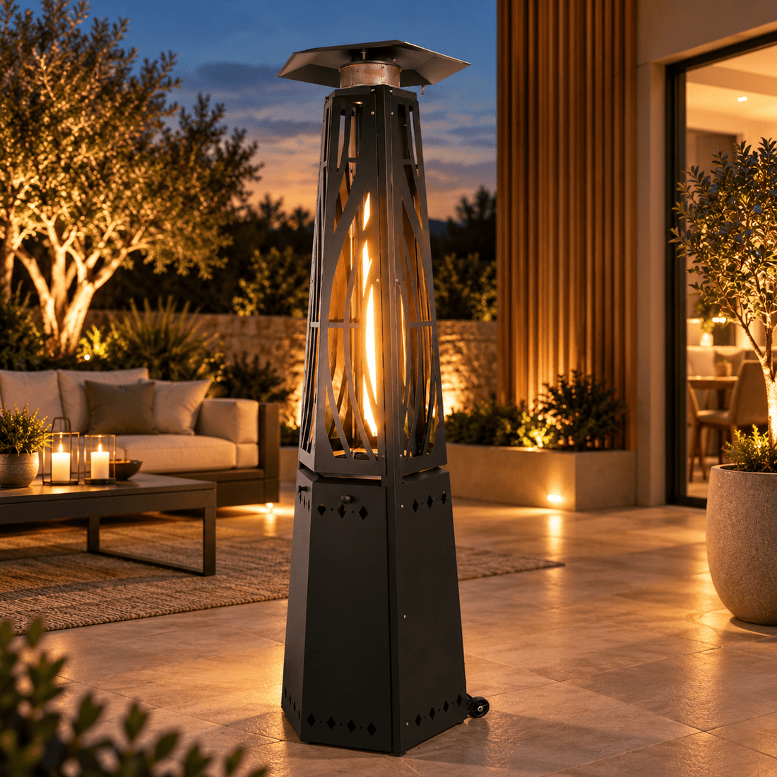 Leo Luxury Patio Heater 13KW - Includes Free Weather Cover - The Outlet Home