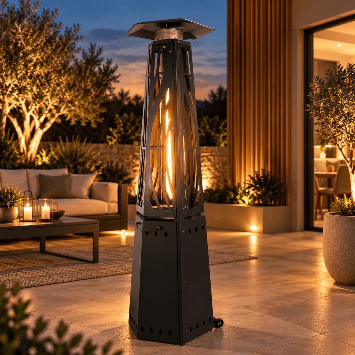 Leo Luxury Patio Heater 13KW - Includes Free Weather Cover - The Outlet Home