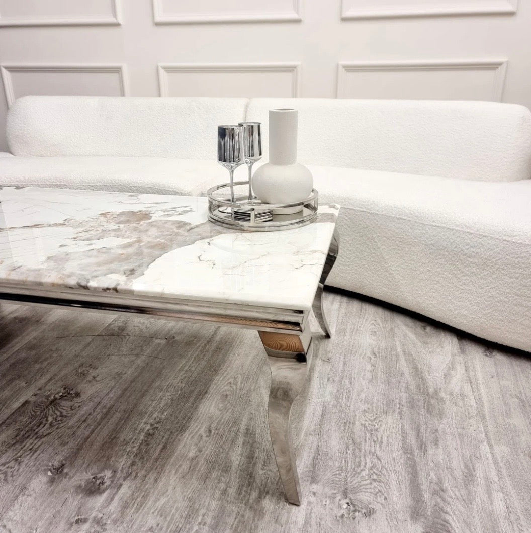 Louis Chrome Coffee Table - The Outlet Home