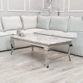Louis Chrome Coffee Table - The Outlet Home