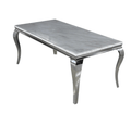 Louis Chrome Dining Table - The Outlet Home