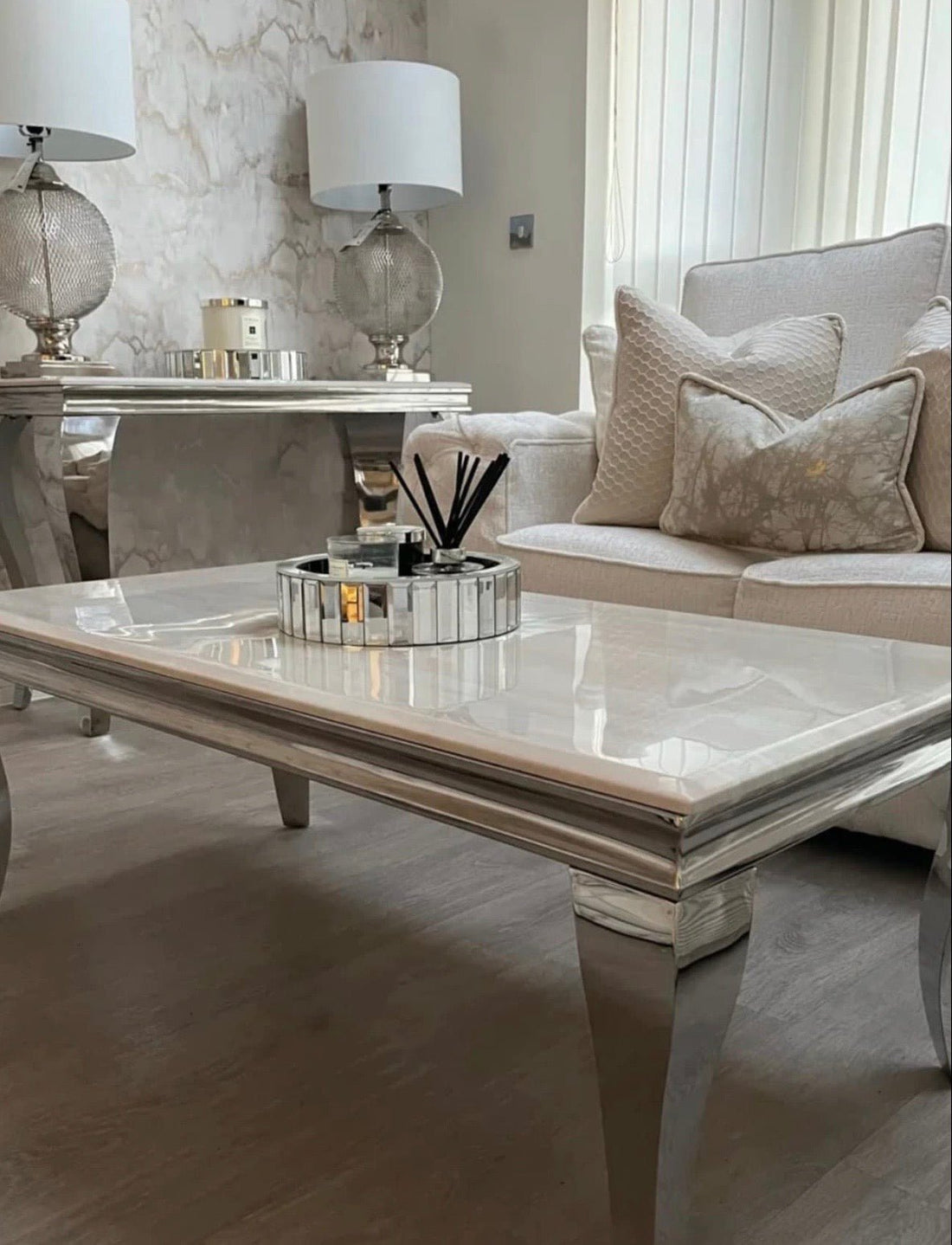 Louis Cream Coffee Table - The Outlet Home
