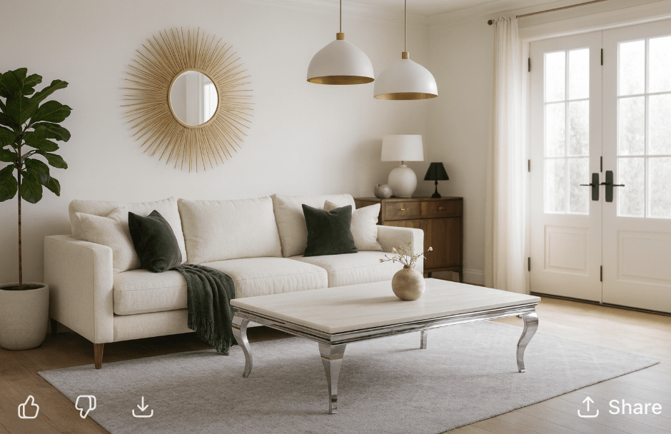 Louis Cream Coffee Table - The Outlet Home