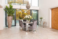 Louis Dining Table with 4, 6 or 8 Dark Grey Cheshire Chairs - The Outlet Home