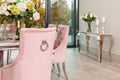 Louis Dining Table with 4, 6 or 8 Pink Cheshire Chairs - The Outlet Home