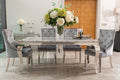 Louis Dining Table with 4, 6 or 8 Silver Cheshire Chairs - The Outlet Home