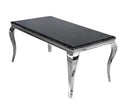 Louis Dining Table with 4,6 or 8 Emma Chairs Black - The Outlet Home