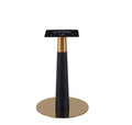 Luxury Round Dining Table Gold & Black Leg - 100cm - The Outlet Home