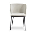 Mandy Velvet Dining Chair Light Grey - Crib 5 x 2 - The Outlet Home