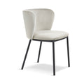 Mandy Velvet Dining Chair Light Grey - Crib 5 x 2 - The Outlet Home