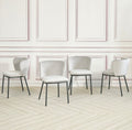 Mandy Velvet Dining Chair Light Grey - Crib 5 x 2 - The Outlet Home