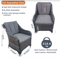 Marbella 6 Seat Rattan Fire Pit Garden Furniture - The Outlet Home