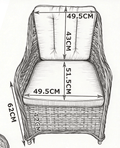 Marbella Natural 6 Seat Rattan Fire Pit Garden Furniture - The Outlet Home