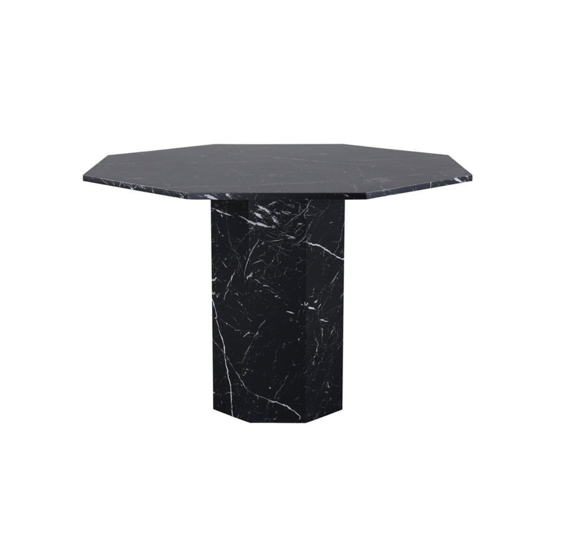 Marbs Black Round Dining Table - The Outlet Home
