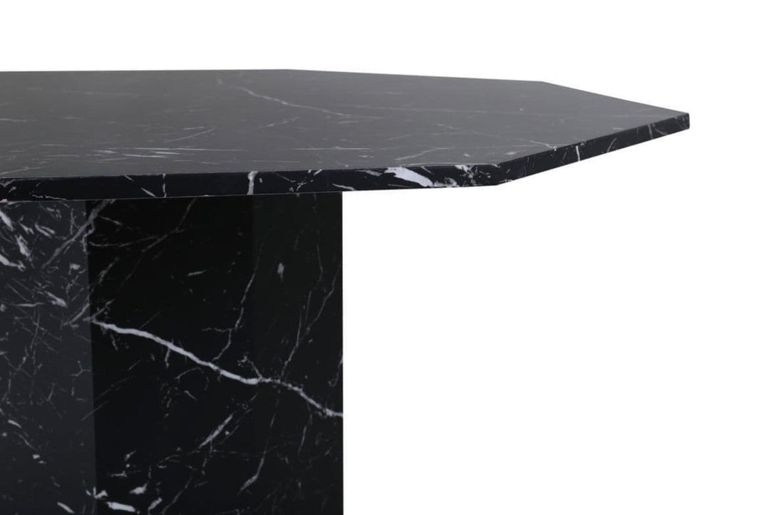 Marbs Black Round Dining Table - The Outlet Home