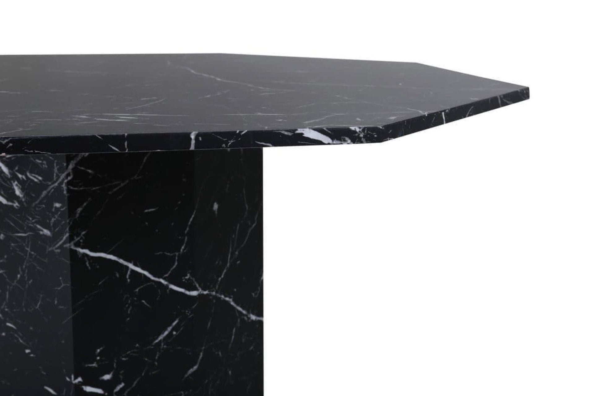 Marbs Black Round Dining Table - The Outlet Home