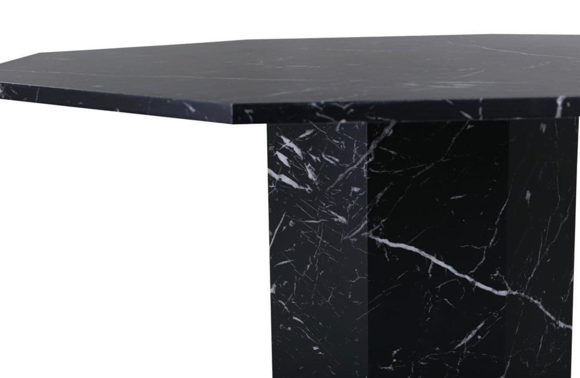 Marbs Black Round Dining Table - The Outlet Home