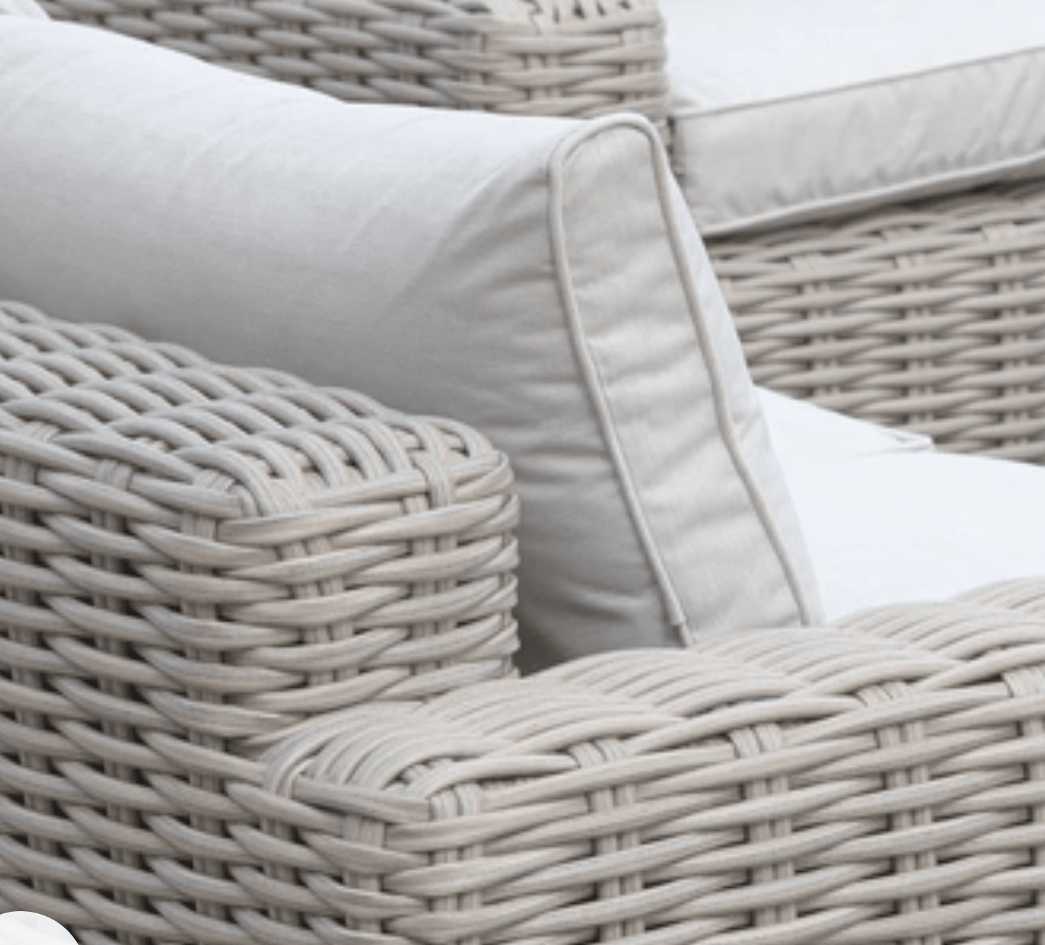 Marseille Grande Luxury Sofa Set – Light Natural Bamboo Weave | Premium Aluminium Garden Furniture - Pre-order due end of July - The Outlet Home