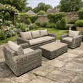 Marseille Luxury Sofa Set in Natural - Pre - order end of April - Order by 12th March for Free Weather Cover & Parasol - The Outlet Home