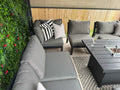 Miami Aluminium Corner Sofa Set with Fire Pit Table - The Outlet Home