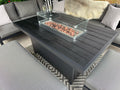 Miami Aluminium Corner Sofa Set with Fire Pit Table - The Outlet Home