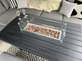 Miami Aluminium Corner Sofa Set with Fire Pit Table - The Outlet Home