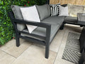 Miami Aluminium Corner Sofa Set with Fire Pit Table - The Outlet Home