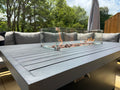 Miami Aluminium Corner Sofa Set with Fire Pit Table - The Outlet Home