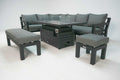 Miami Nano Edition with Rise & Fall Fire Pit Dining Set - Pre Order End of May - The Outlet Home