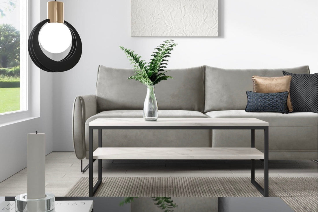 MILAN White Laminate Coffee Table - The Outlet Home