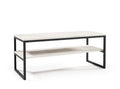 MILAN White Laminate Coffee Table - The Outlet Home