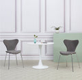 Modern Velvet Navy Blue Stackable Dining Chair with Silver legs x 2 - The Outlet Home