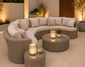 Naples Curved Sofa Set Dubai Sand - The Outlet Home