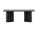 Olivia Rectangular Sofa Table Black - The Outlet Home